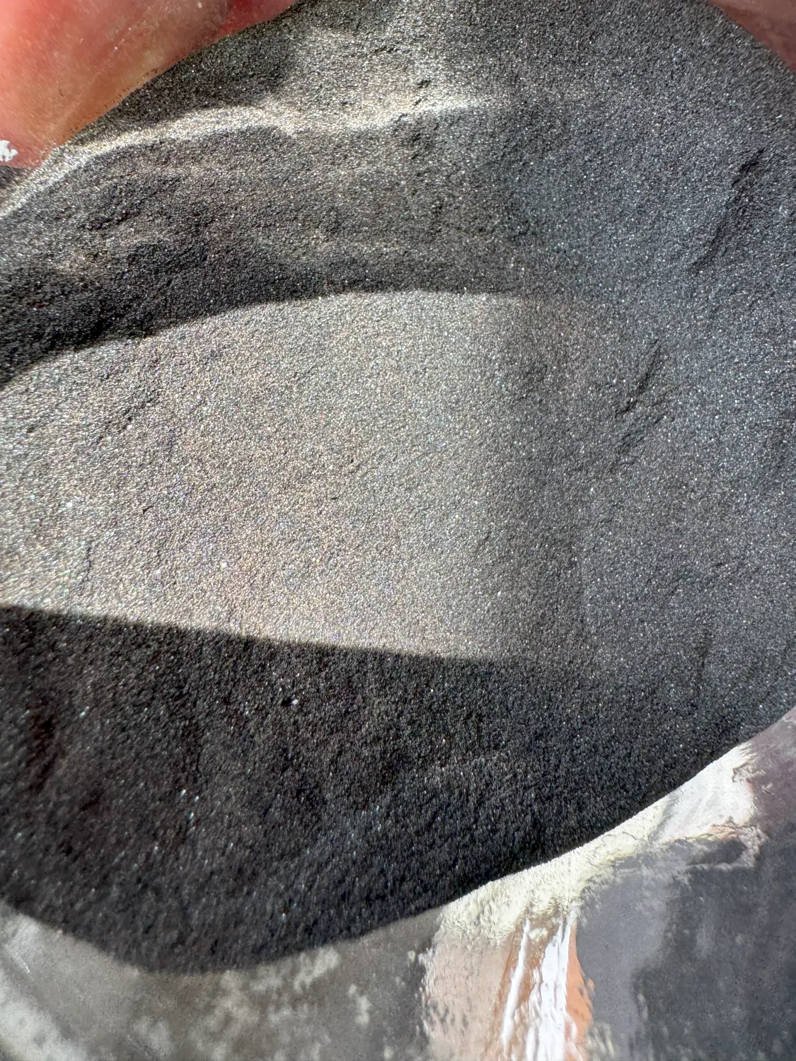 Detailaufnahme von Hämatit-Pigment