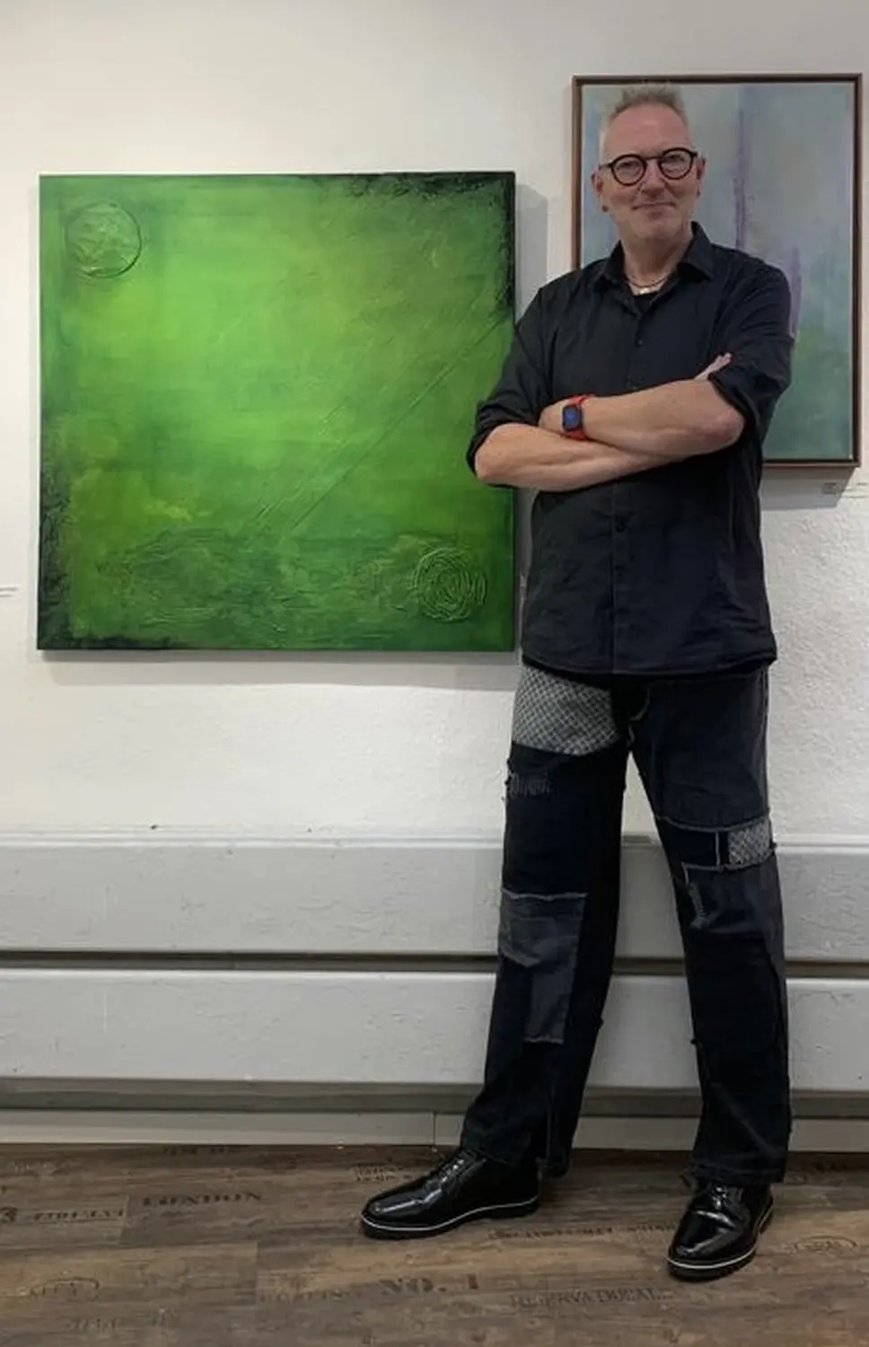 Ulf Obermann-Löwenstein im Atelier in Hamm