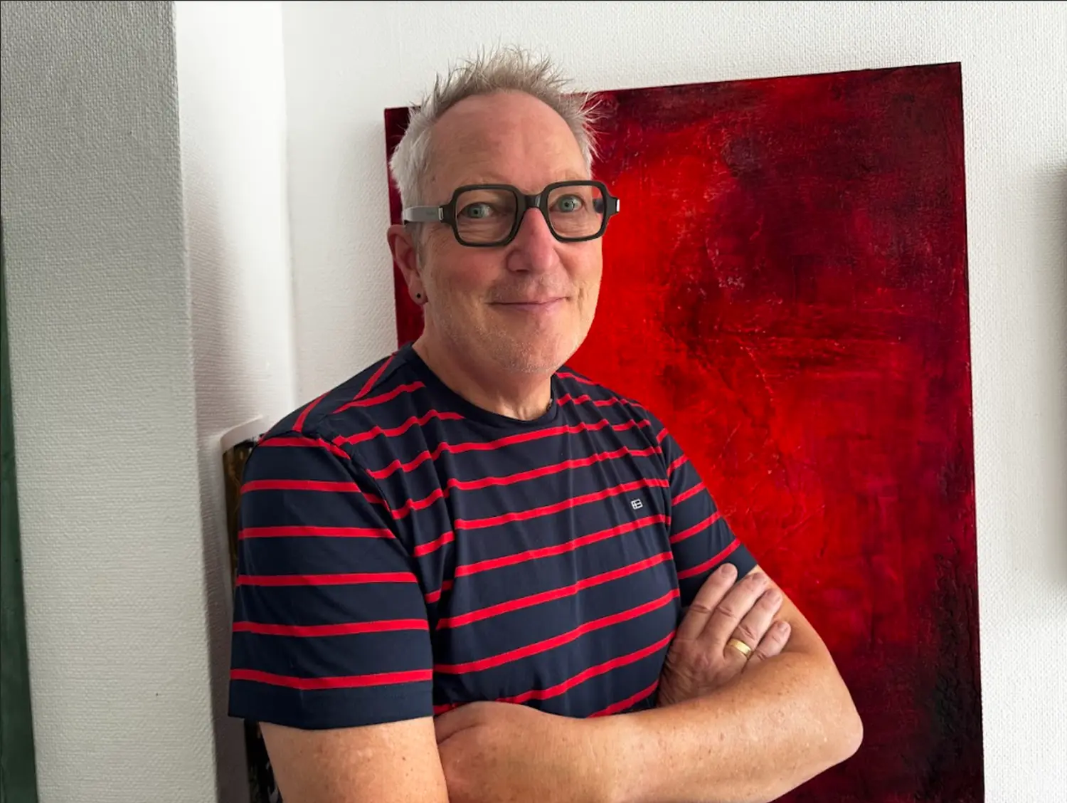 Ulf Obermann-Löwenstein im Atelier – Künstler Flu in Hamm