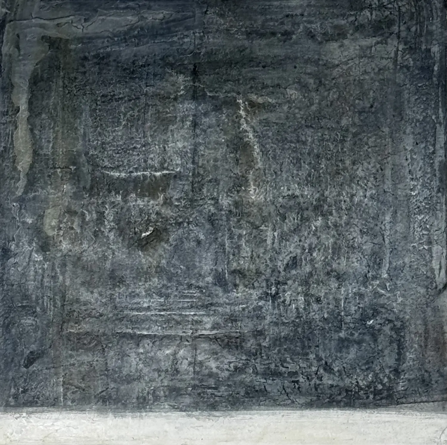Nebelräume I – Schichten der Stille, 2021, 80 x 80 cm – Serie von Flu