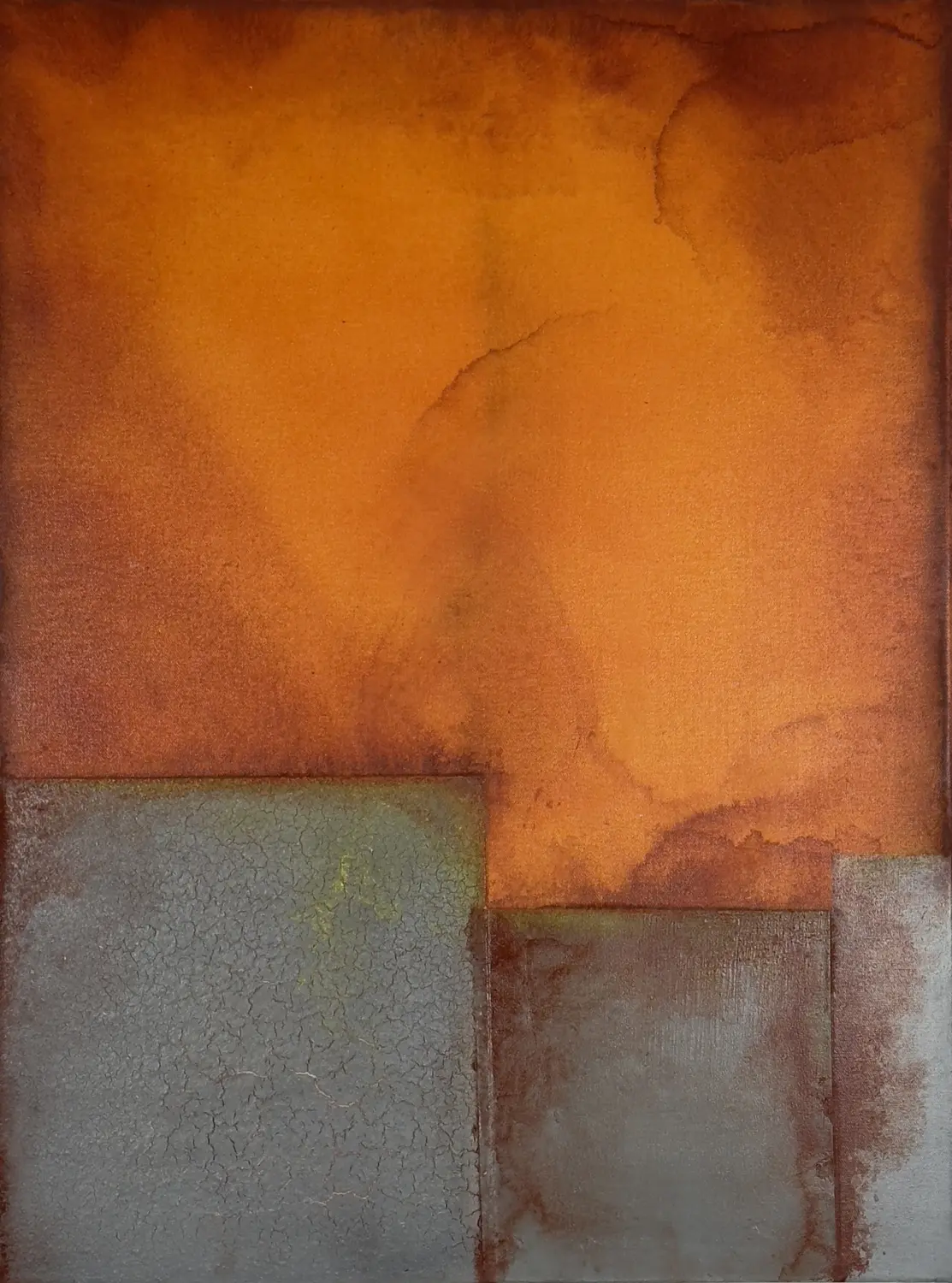 Ember Core – Werk aus der Serie „Was bleibt“, entstanden 2024, Format 80 cm × 60 cm.