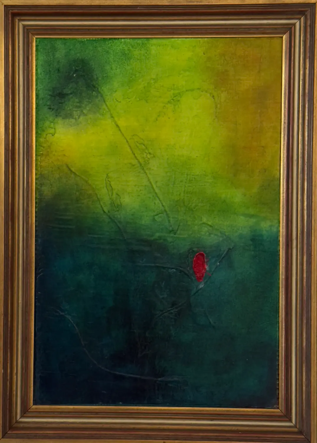 Rotkäppchen – Einzelwerk von Flu, entstanden 2024, Format 80 cm × 50 cm. von Flu