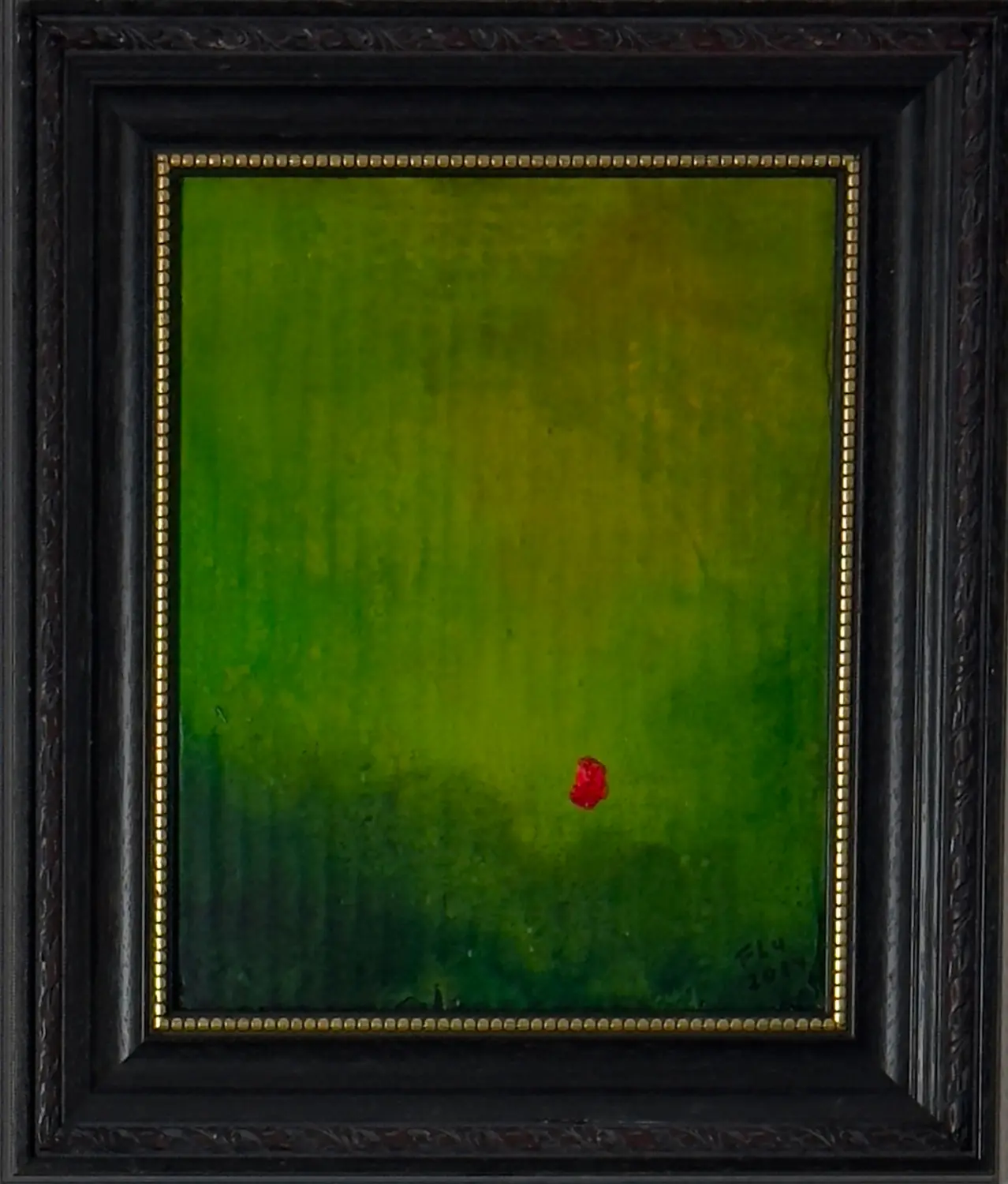 Rotkäppchens kleine Schwester – Einzelwerk von Flu, entstanden 2024, Format 30 cm × 25 cm. von Flu