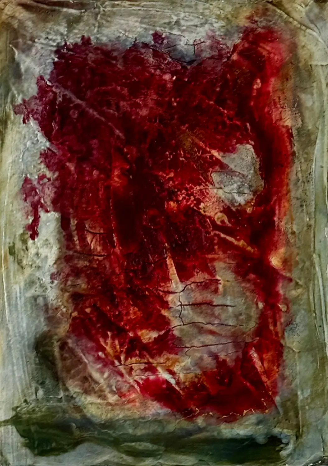 Tulipano Papagallo – a single work by Flu, created in 2015, format 70 cm × 50 cm.
