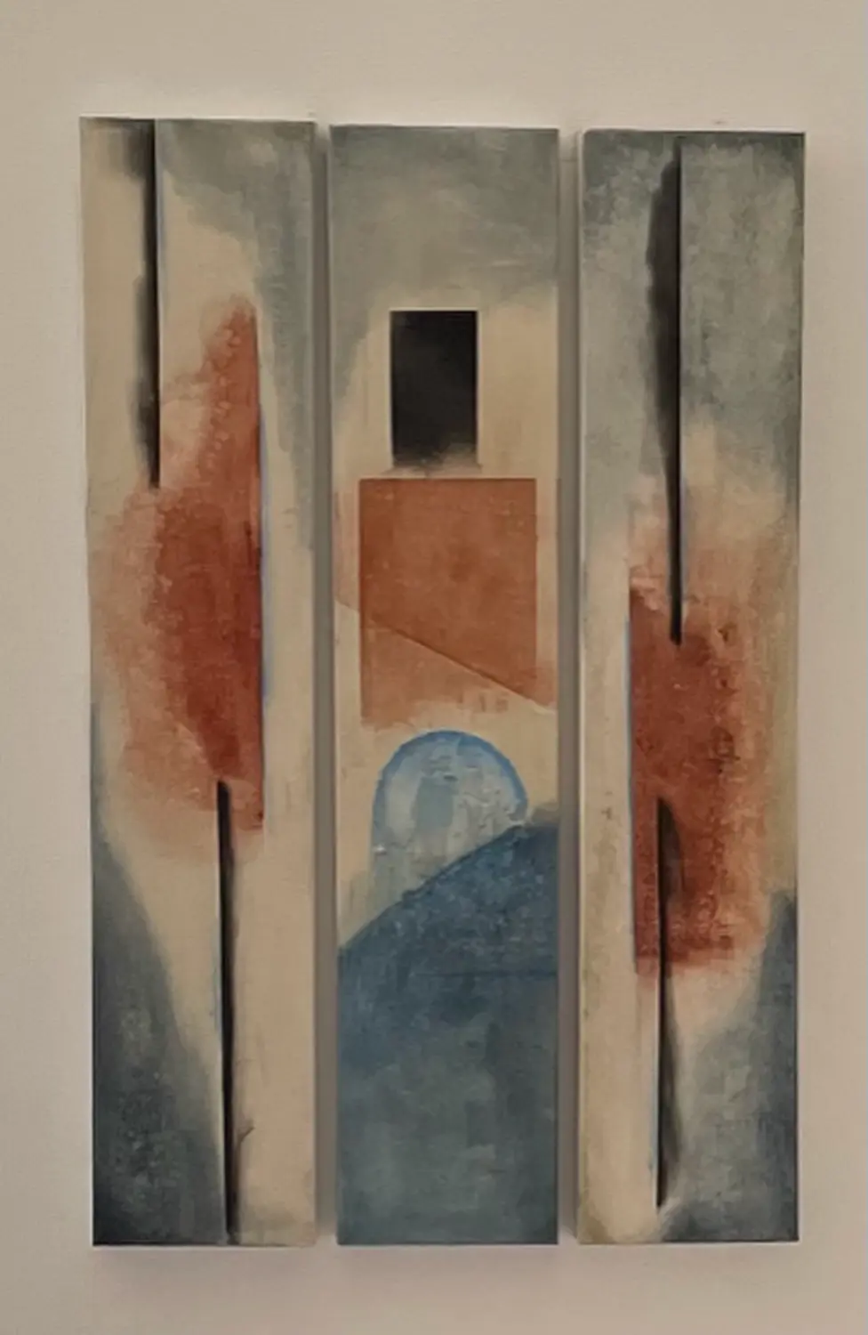 Zwischen Traum und Tür – ein Einzelwerk von Flu, entstanden 2024, Format 100 cm × 70 cm.