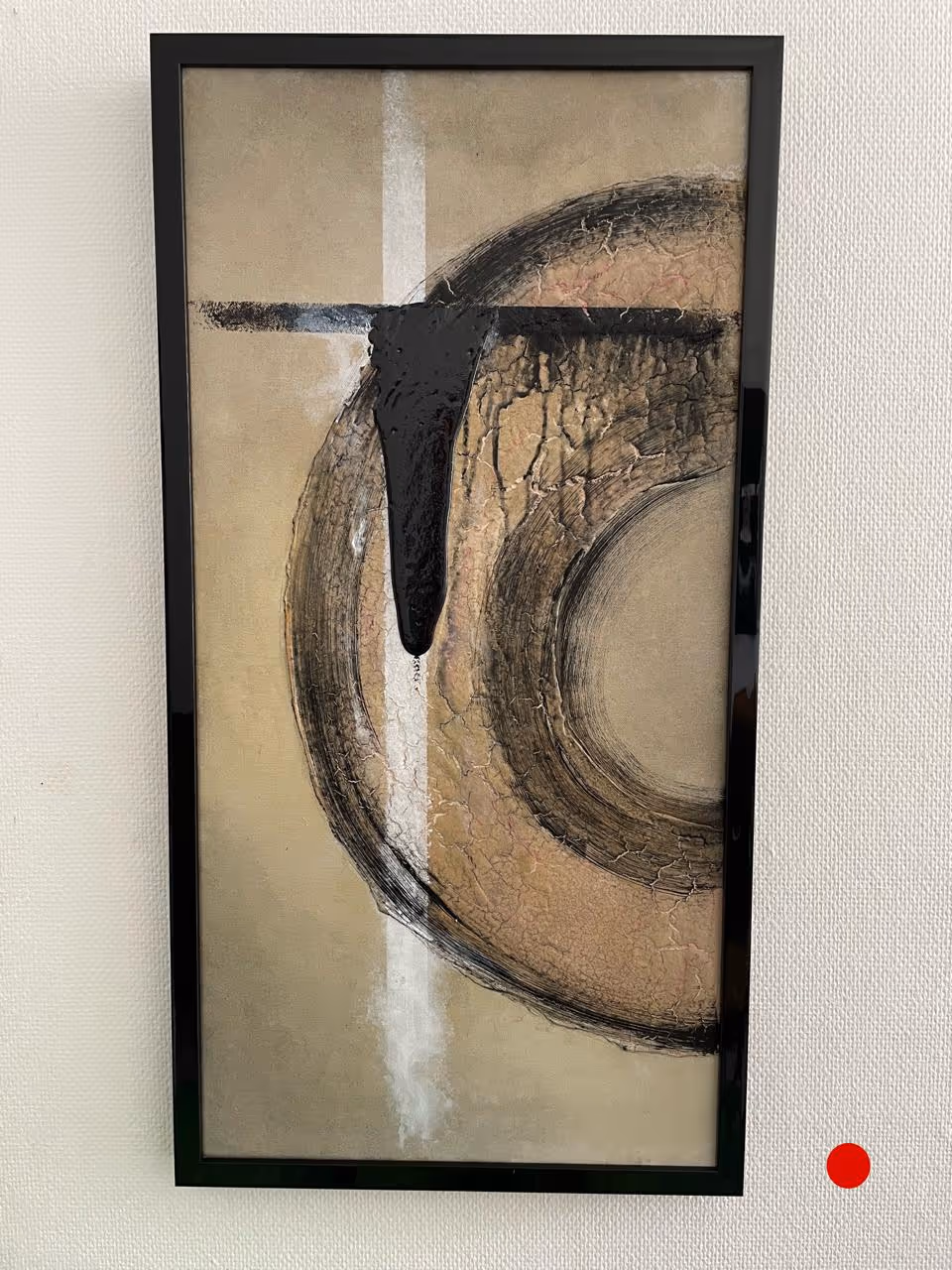 Sediment der Stille – Arbeit aus der Serie „Grenzzeit“ von Flu, 2024, Format 80 × 60 cm.