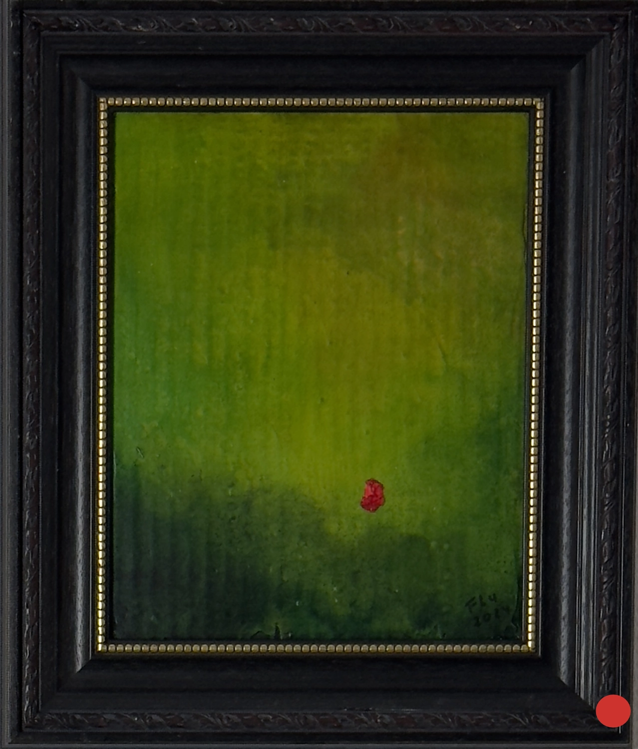 Rotkäppchens kleine Schwester – Einzelwerk von Flu, entstanden 2024, Format 30 cm × 25 cm. von Flu