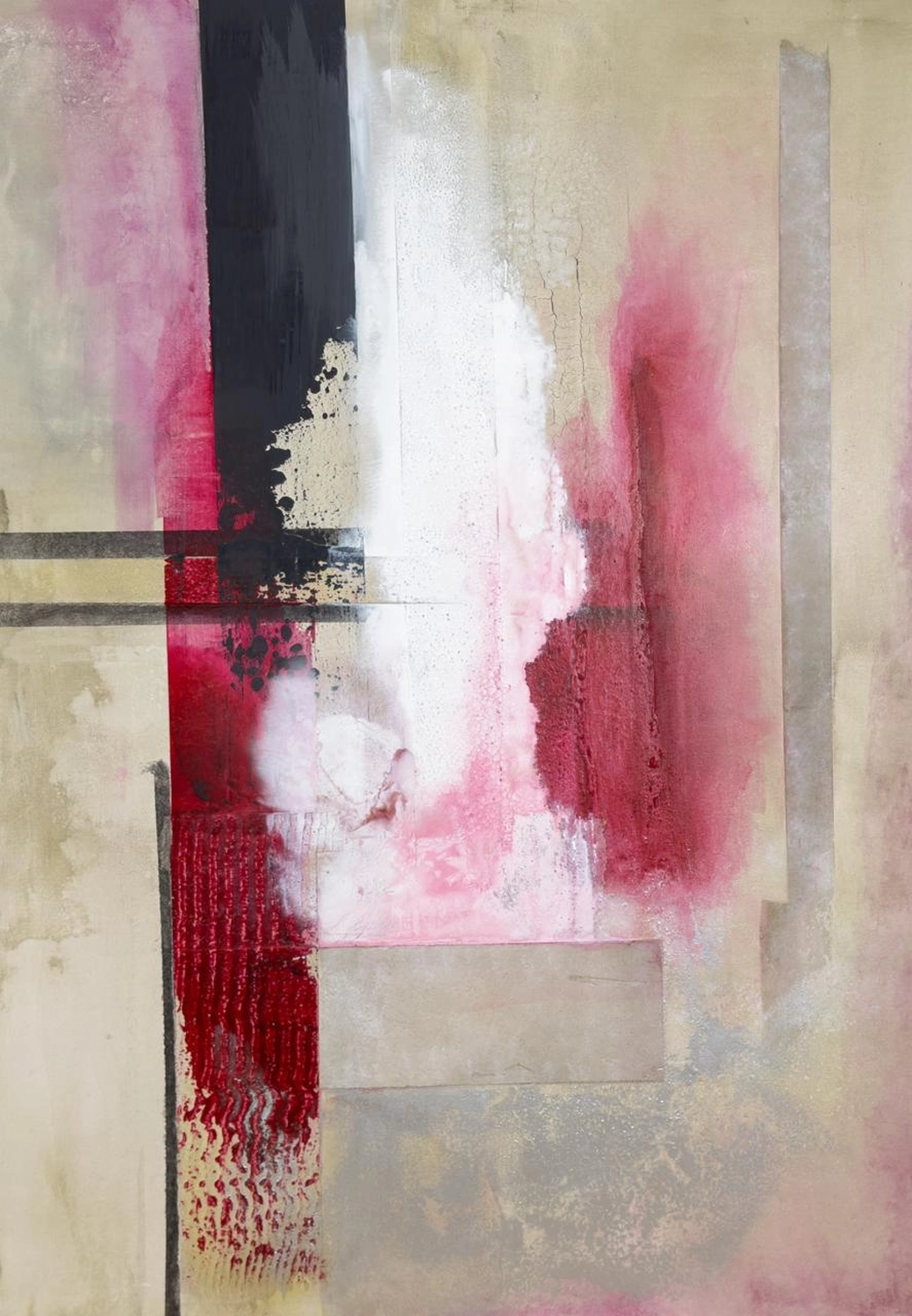 Bodenbleibsel – Einzelarbeit von Flu, entstanden 2023, Format 80 cm × 60 cm. von Flu