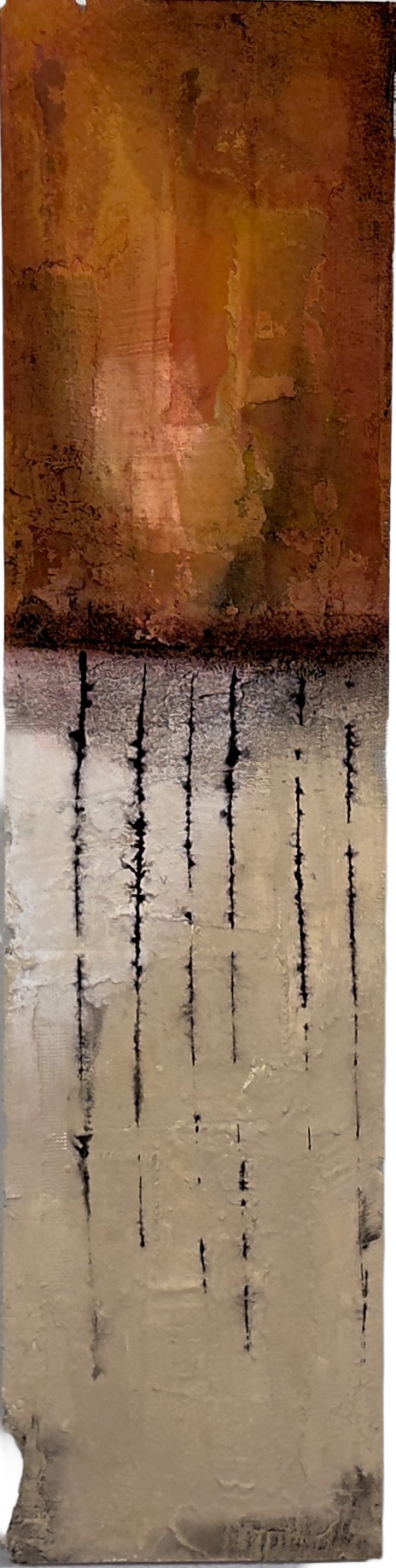 Nebelräume IV – Weggeblasener Raum, 2021, 80 x 80 cm – Serie von Flu